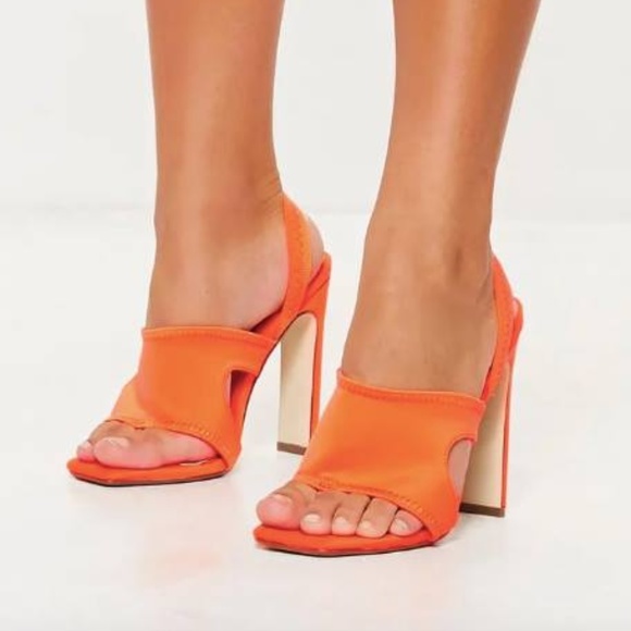 Orange Mule Heels - Picture 1 of 1
